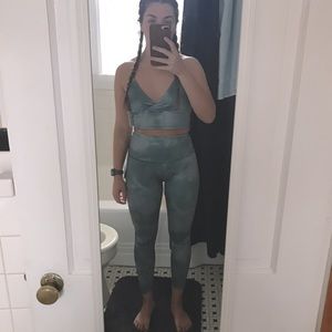 Beyond Yoga Lux Space Dye Bra and Leggings Set